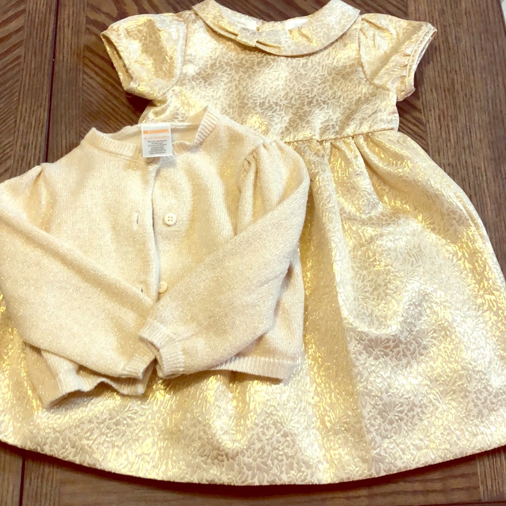 Baby Girl party dress and cardigan